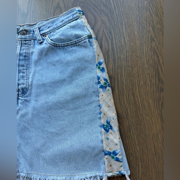 Cheryl Fudge Nantucket Vintage Levi’s skirt size 8 / large / 27 boho H - Picture 3 of 9